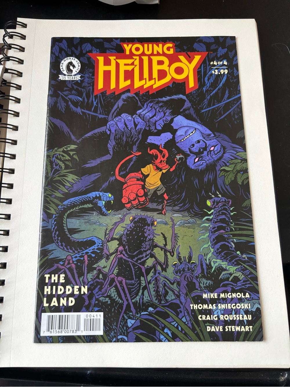 Young Hellboy: The Hidden Land Comic Book - Red/Yellow Cover